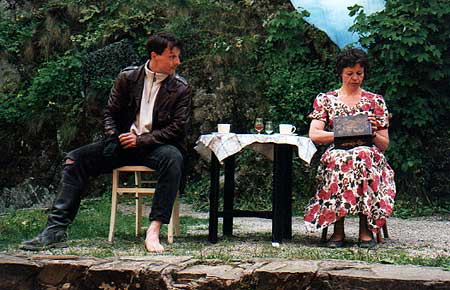 1997- Puntilla und sein Knecht Matti - Matti (Andreas Roskos) und Eva (Marianne Thiel)