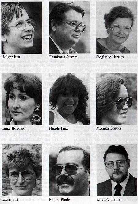 1991 - Der zerbrochene Krug - Holger Just, Thankmar Stamm, Sieglinde Hüsam, Luise Bondzio, Nicole Janz, Monika Gruber
Uschi Just, Monika Gruber, Rainer Pfeiffer, Knut Schneider

