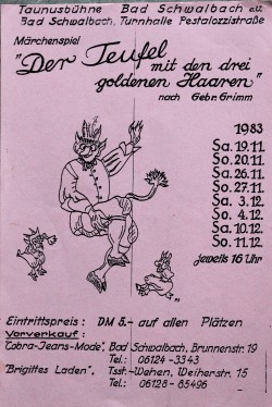 1983 in der Pestalozziturnhalle in Bad Schwalbach