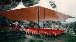 1987 - Zelt auf Burg Hohenstein