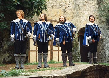 1992 - Die drei Musketiere - d´Artagnan (Uwe Hangen), Athos (Kurt Zander), Porthos (Ernst Dupré) und Aramis (Bernhard Zorn)