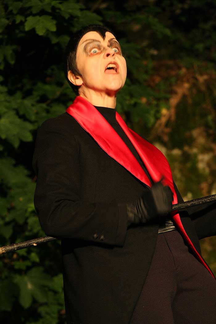 2011 Faust - Mephisto (Marianne Thiel) schmiedet seine/ihre Pläne